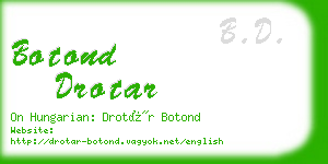 botond drotar business card